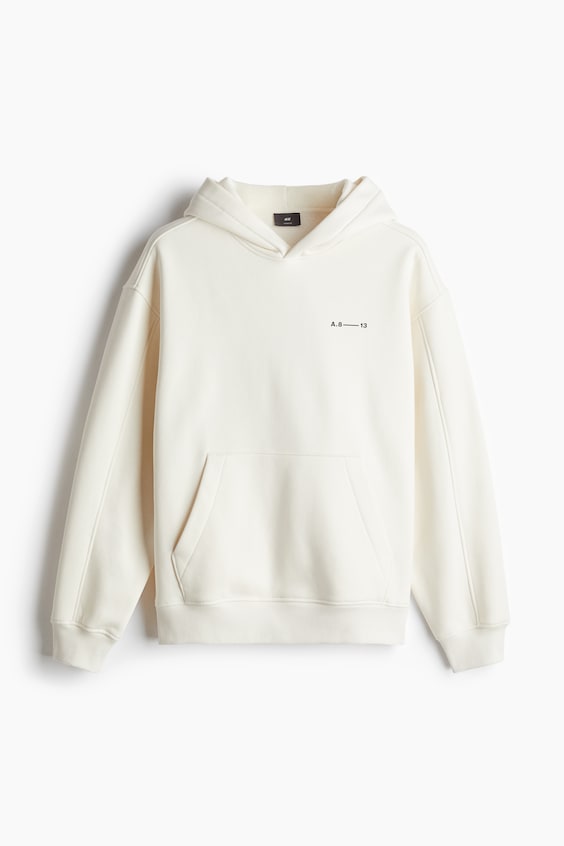 HM Bedruckter Hoodie in Oversized Fit Online Shopping