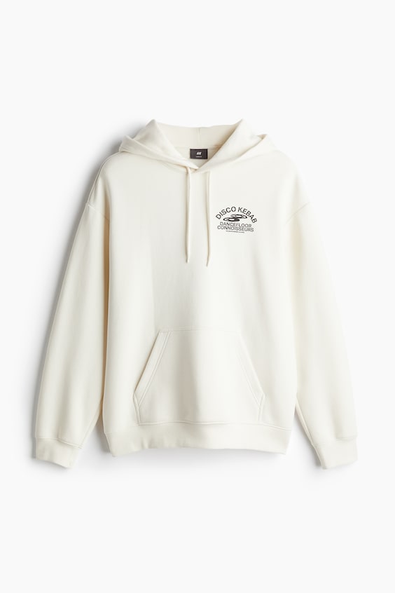 HM Bedruckter Hoodie in Oversized Fit Lagerräumung