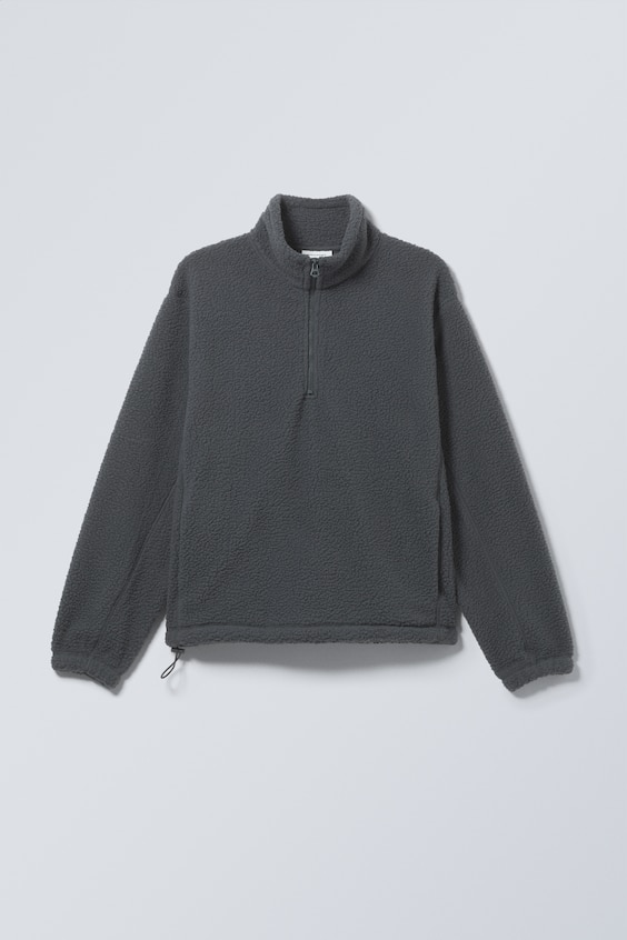 HM Fleece-Pullover mit Half-Zip Heißer Verkauf