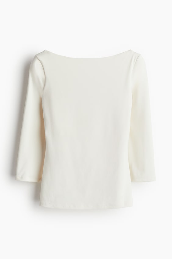 HM Shirt mit U-Boot-Ausschnitt Wochenangebot