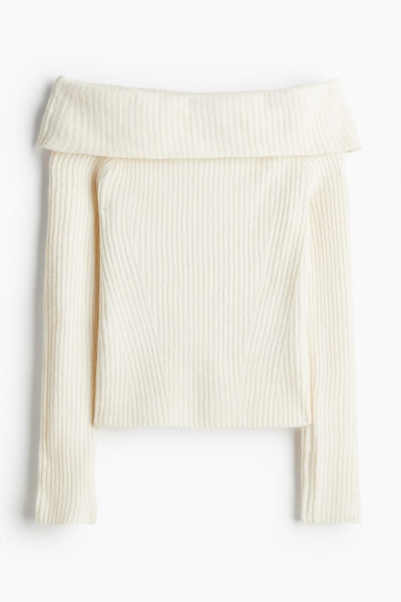 HM Schulterfreier Pullover Günstiger Verkauf