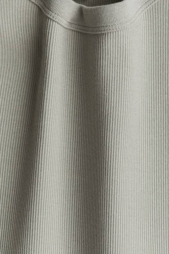 HM Geripptes Shirt aus Modalmix Fabrik Onlineshop