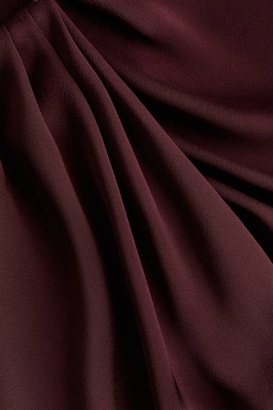 HM Satinbluse mit Faltendetail Versandkostenfrei