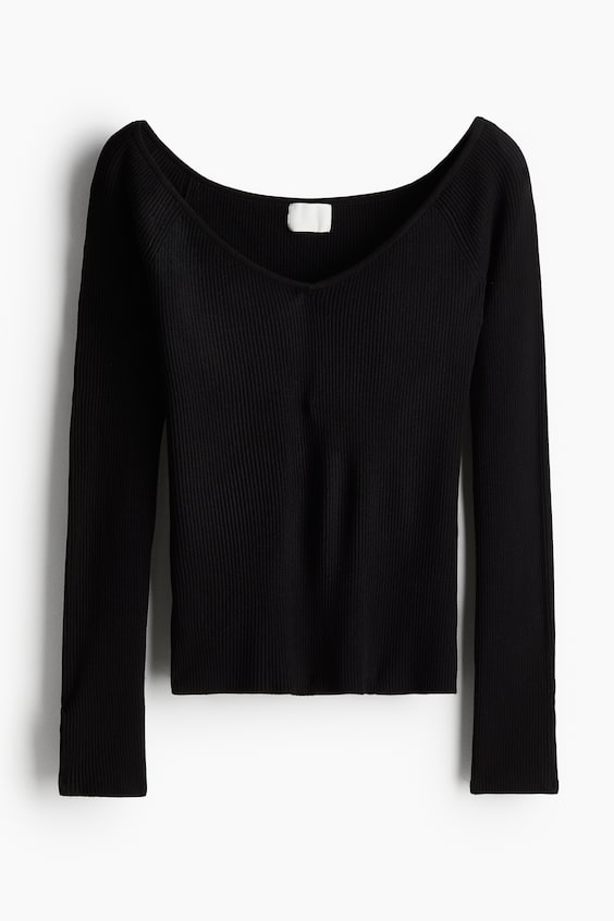 HM Off-Shoulder-Shirt Begrenztes Angebot