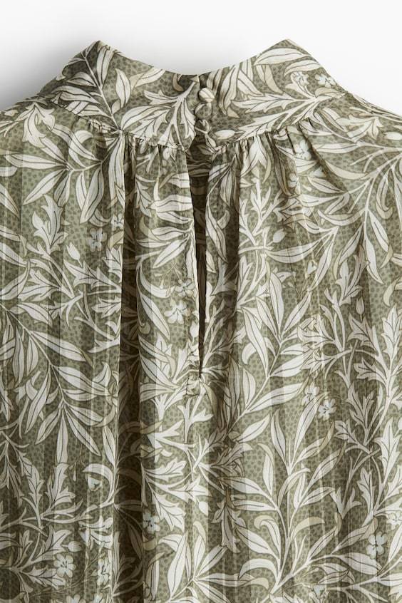 HM Gemusterte Bluse Preisnachlass