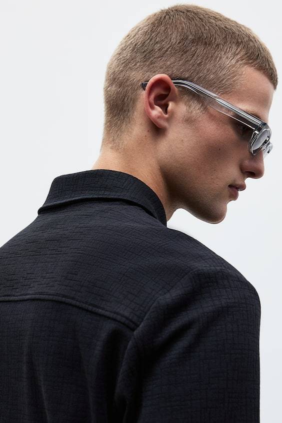HM Overshirt mit Struktur in Regular Fit Valentinstagsangebot