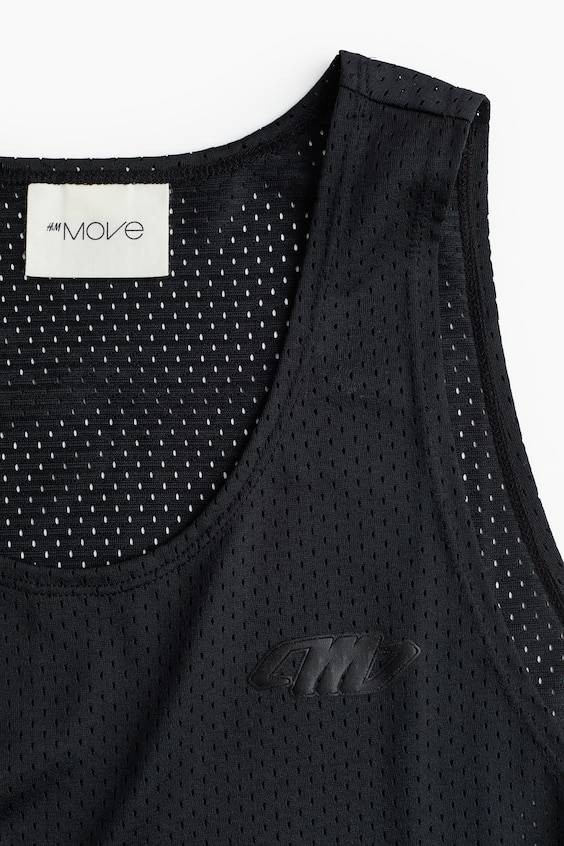 HM Oversized Fit Printed sports vest top in DryMove™ Heißer Verkauf