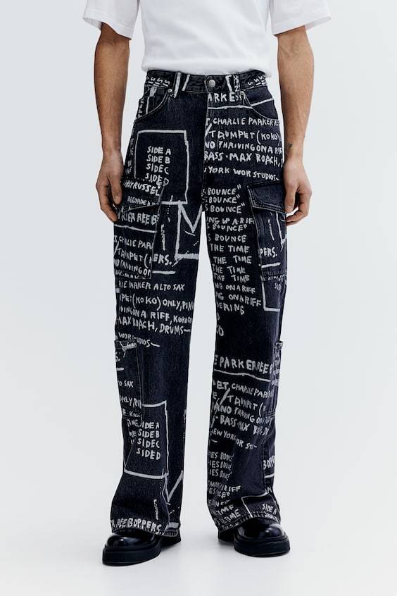 HM Bootcut Loose Cargo Jeans Kauf eins, bekomm eins gratis