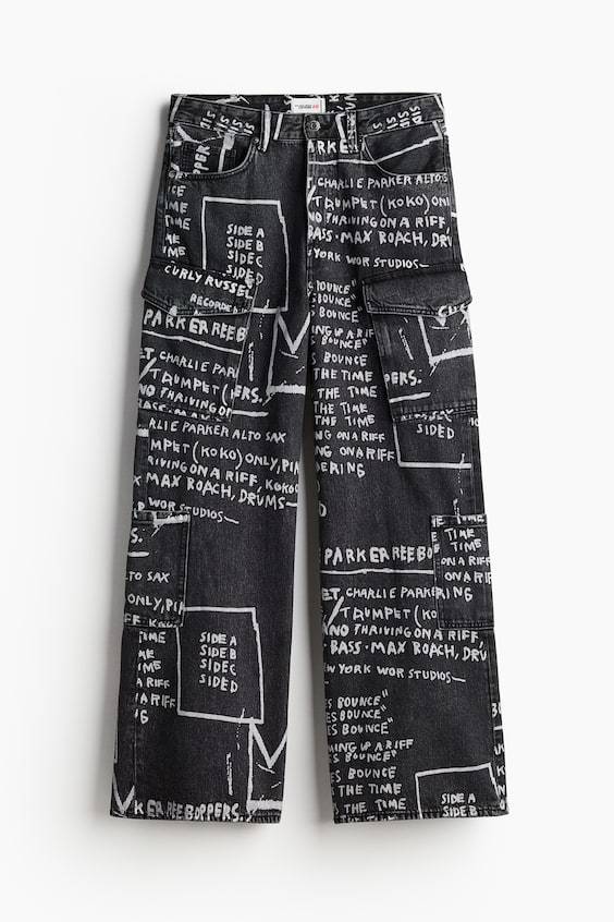 HM Bootcut Loose Cargo Jeans Kauf eins, bekomm eins gratis
