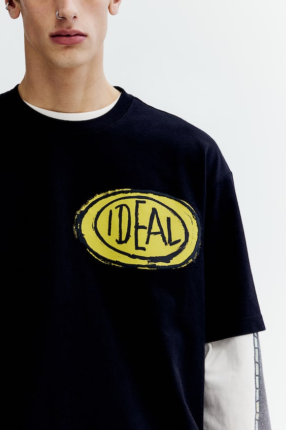 HM Baumwoll-T-Shirt in Relaxed Fit Sonderangebote