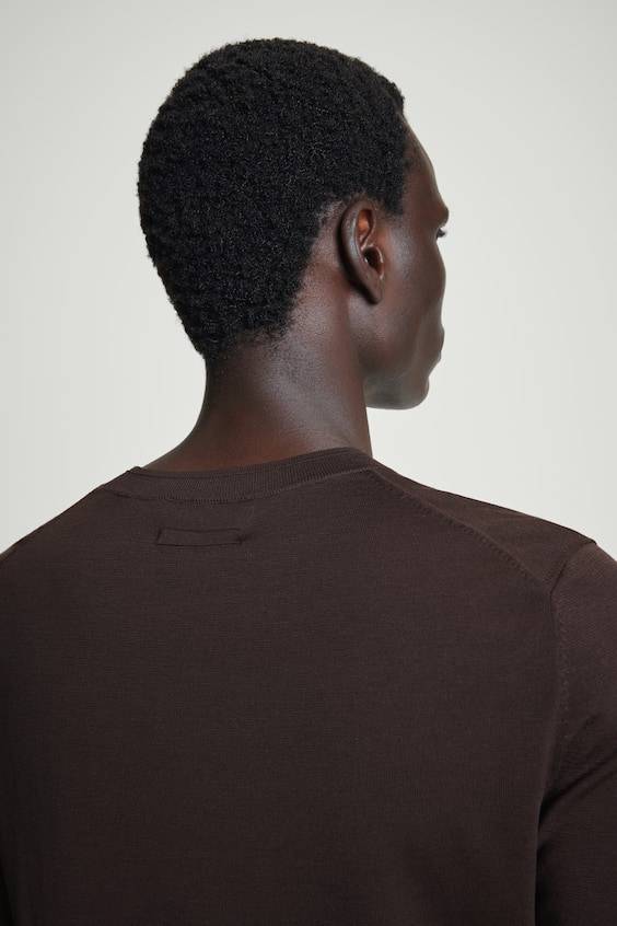HM SCHMAL GESCHNITTENES STRICK-T-SHIRT AUS SEIDE Super Sparpreis