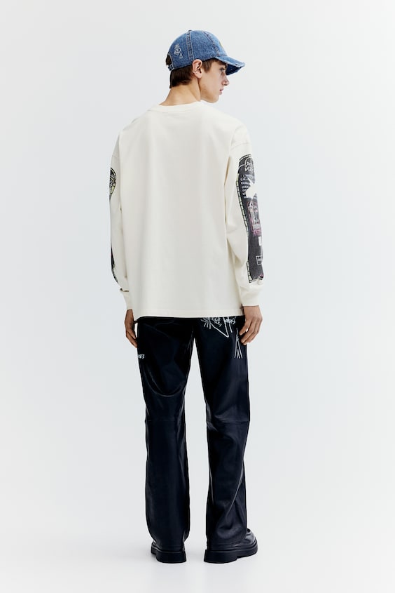 HM Langarmshirt aus Baumwolle in Oversized Fit Letzte 3 Tage