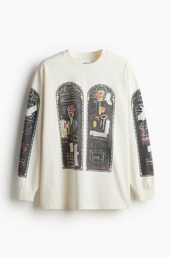 HM Langarmshirt aus Baumwolle in Oversized Fit Letzte 3 Tage