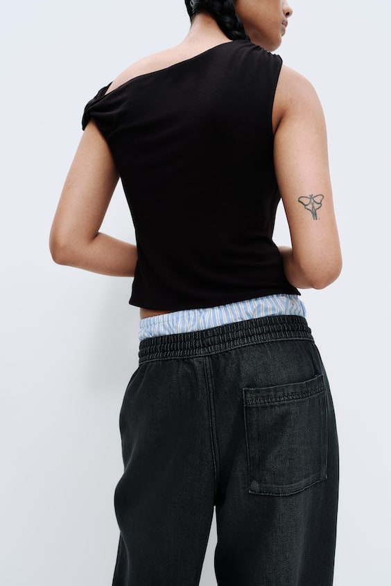HM Schlupfhose aus Denim Letzter Tag