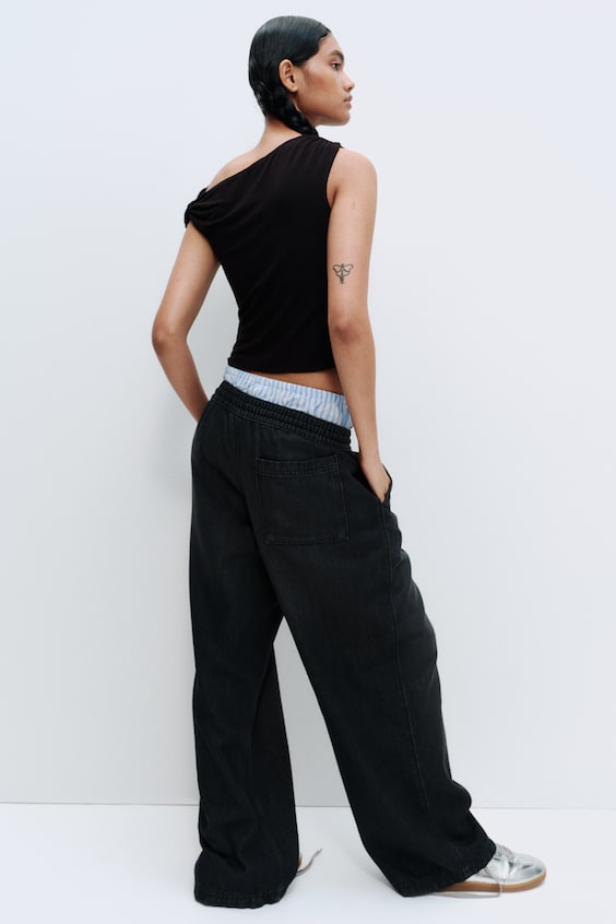 HM Schlupfhose aus Denim Letzter Tag