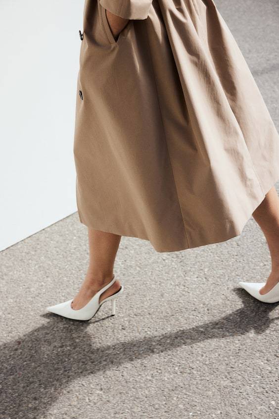 HM Zweireihiger Trenchcoat Zeitbegrenzte Promotion