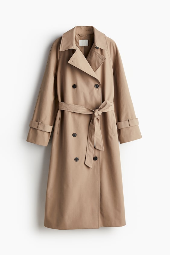 HM Zweireihiger Trenchcoat Zeitbegrenzte Promotion