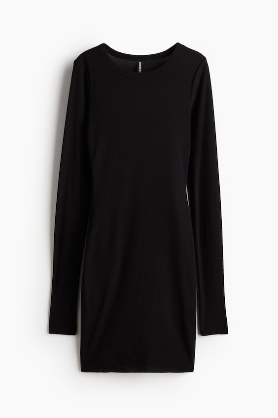 HM Geripptes Bodycon-Kleid Nur noch ein Tag übrig