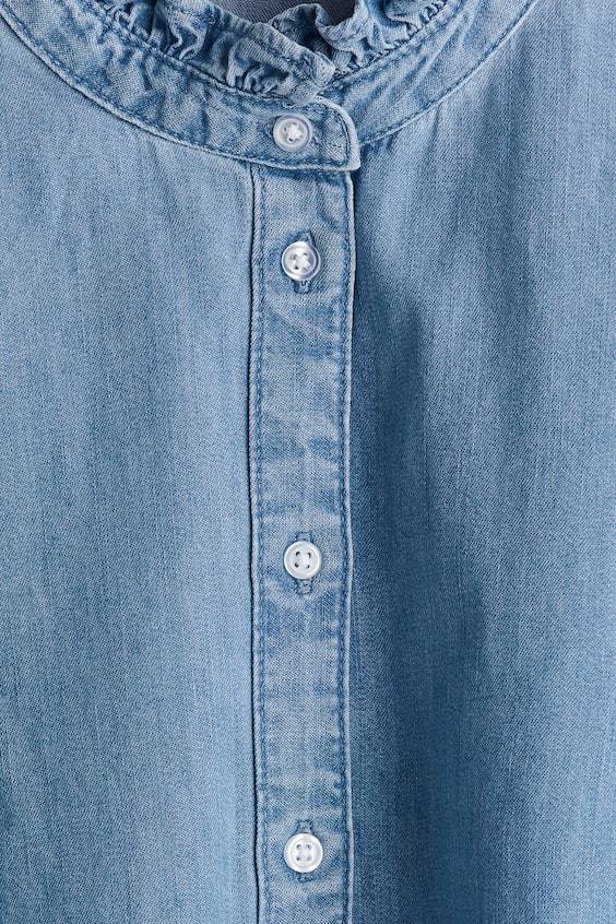 HM Denimbluse mit Volants Begrenzt auf 3 Tage