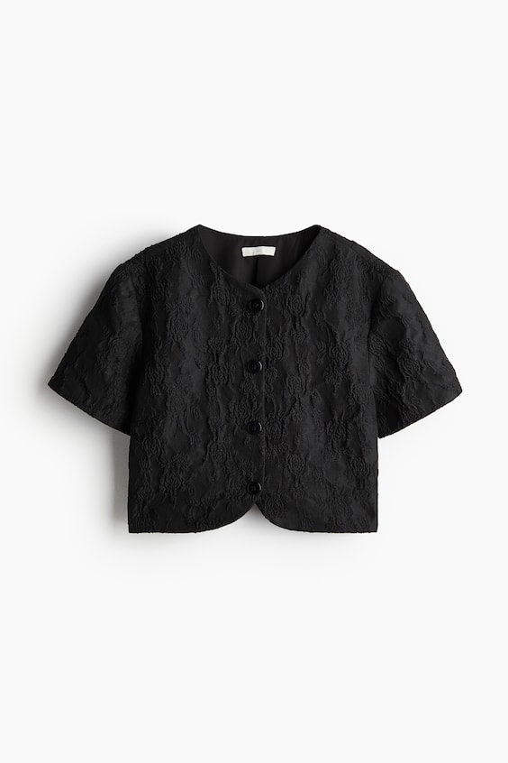 HM Cropped Bluse 50% Rabatt für begrenzte Zeit
