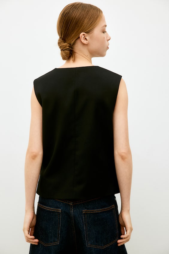 HM Anzugweste aus Twill Angebote