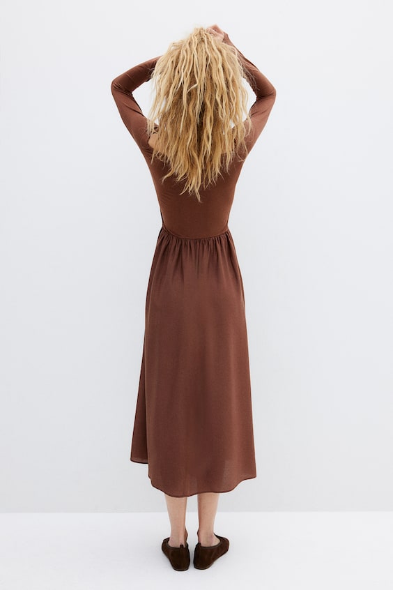 HM Off-Shoulder-Kleid Online Outlet