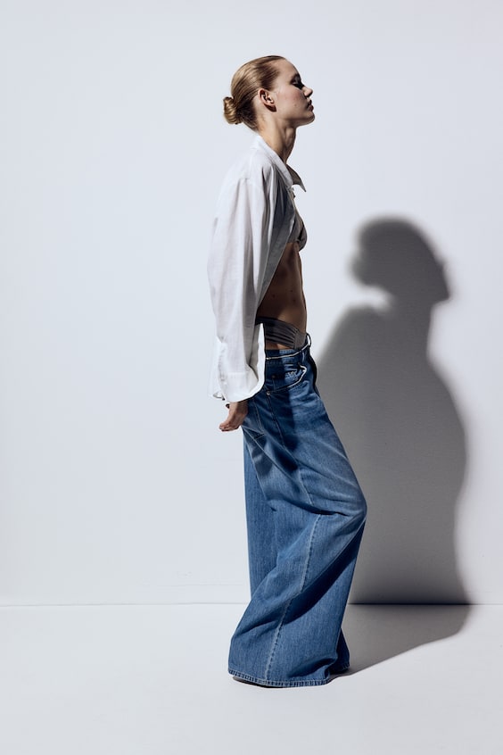 HM Baggy Wide Low Jeans Blitzangebot