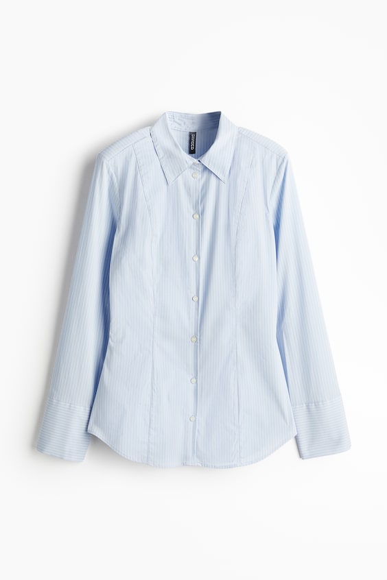 HM Taillierte Bluse mit Schulterpolstern Bestseller