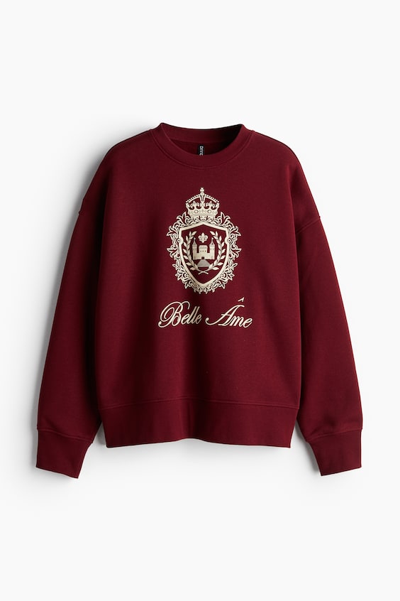 HM Oversized Sweatshirt mit Motiv Begrenzte Freigabe