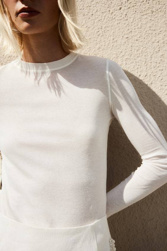 HM Jerseyshirt aus Pima-Baumwolle Neueste Stile