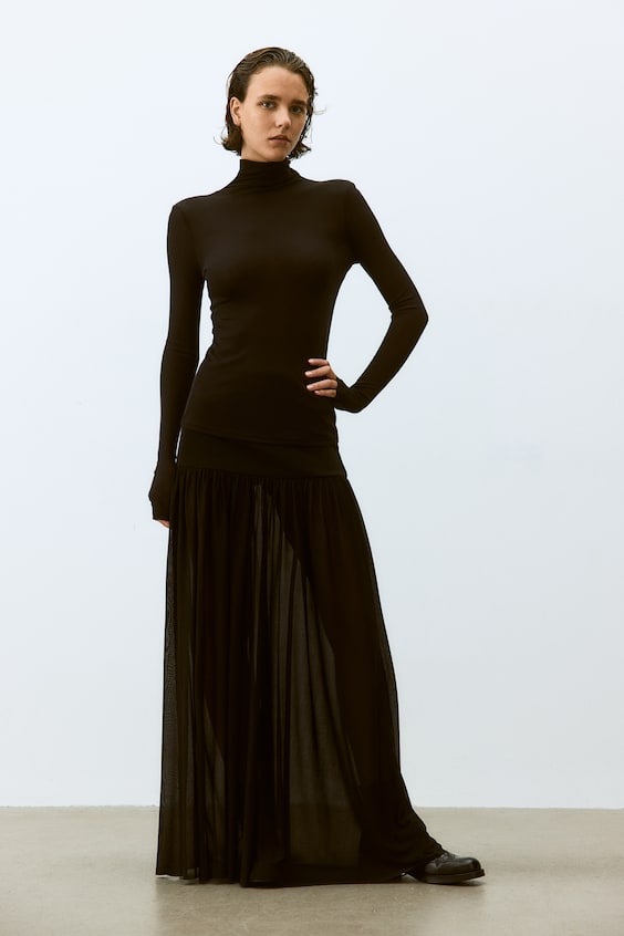 HM Shirt mit Turtleneck aus Pima-Baumwolle Discount Store für neue Produkte