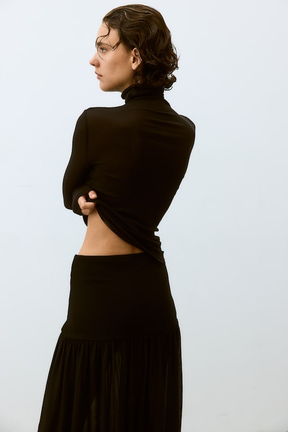 HM Shirt mit Turtleneck aus Pima-Baumwolle Discount Store für neue Produkte
