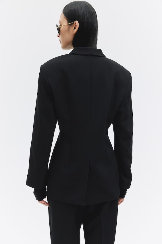 HM Zweireihiger Sanduhr-Blazer Nur noch ein Tag übrig