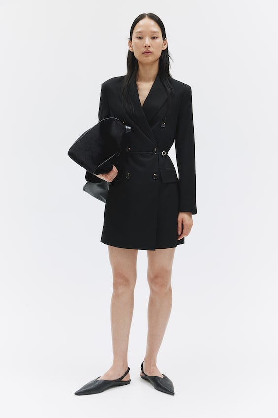 HM Blazerkleid mit Gürtel Super Rabatt