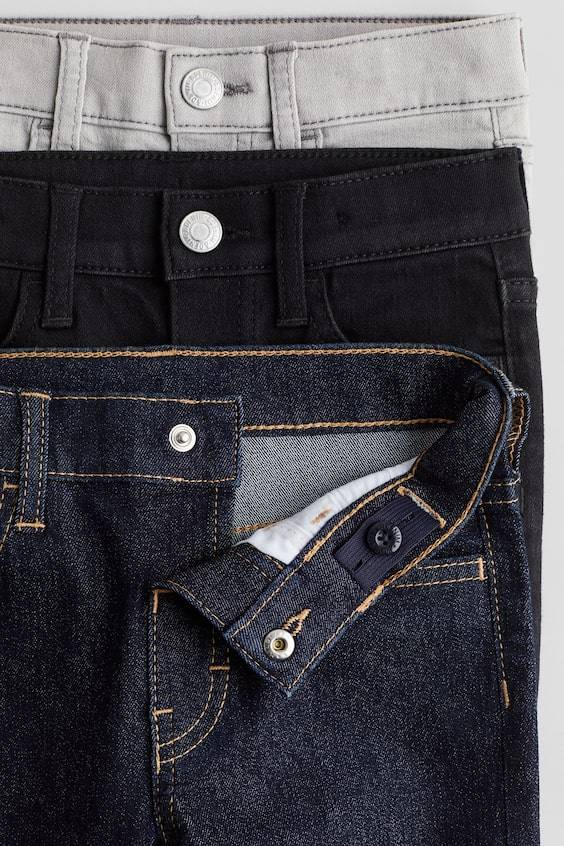 HM 3er-Pack Comfort Stretch Slim Fit Jeans Begrenztes Angebot