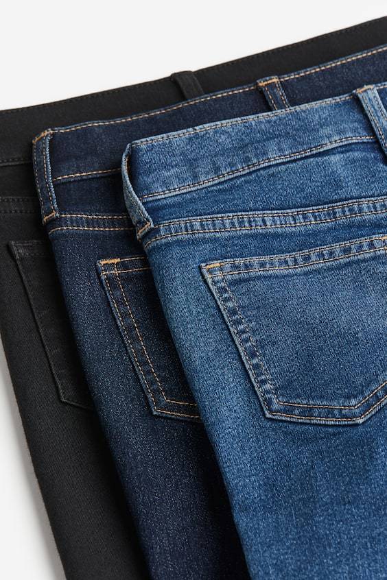 HM 3er-Pack Comfort Stretch Slim Fit Jeans Exklusivangebot