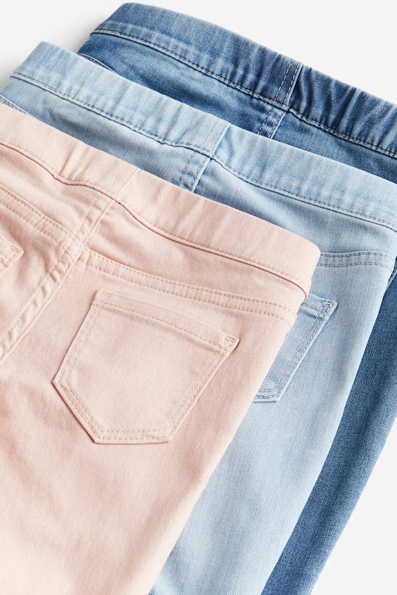 HM 3er-Pack Denimjeggings Neueste Mode