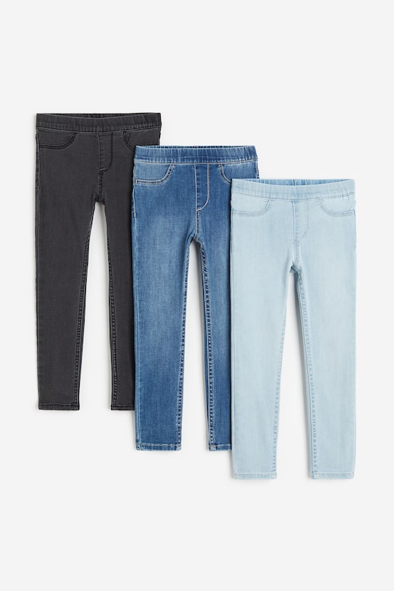 HM 3er-Pack Denimjeggings Begrenzte Freigabe