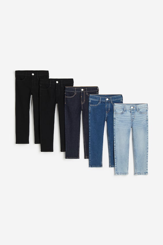 HM 5er-Pack Slim Fit Jeans Letzte 3 Tage