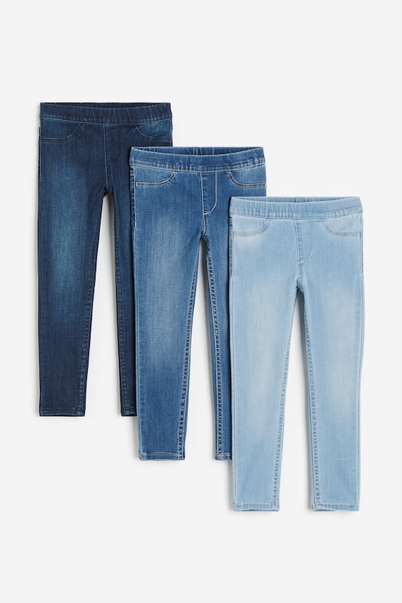 HM 3er-Pack Denimjeggings Riesige Rabatte