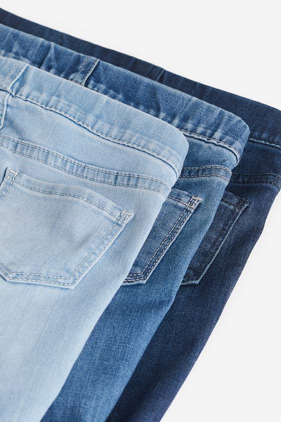 HM 3er-Pack Denimjeggings Riesige Rabatte