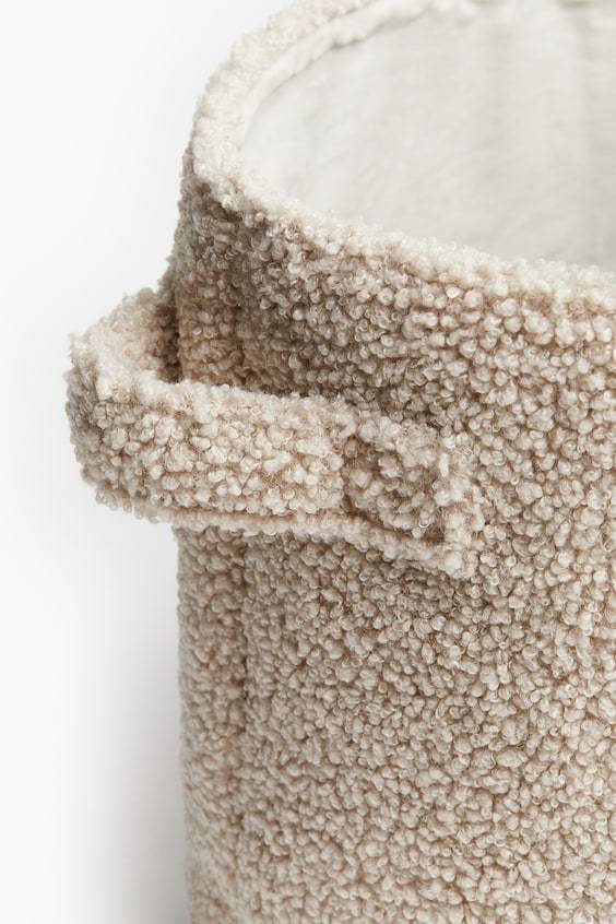 HM Kleiner Aufbewahrungskorb aus Teddyfleece Limitierter Zeitrabatt