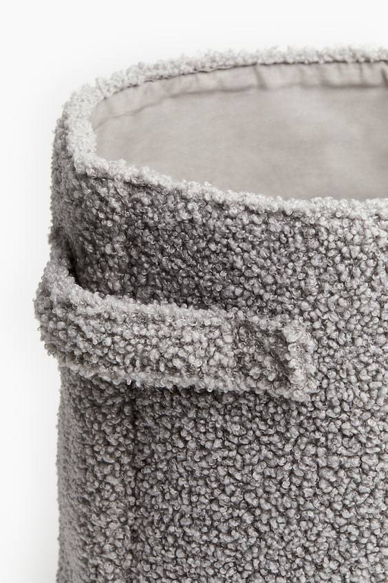 HM Aufbewahrungskorb aus Teddyfleece Auslauf