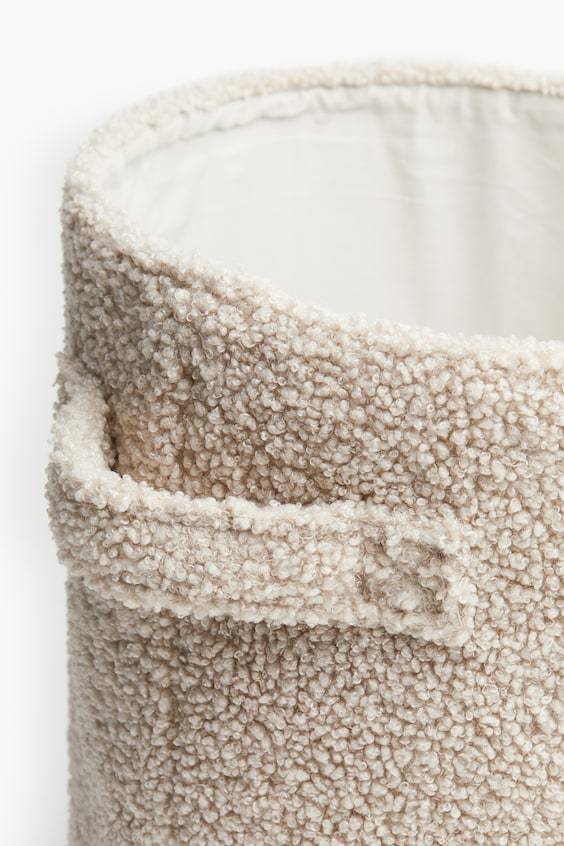 HM Aufbewahrungskorb aus Teddyfleece im Angebot