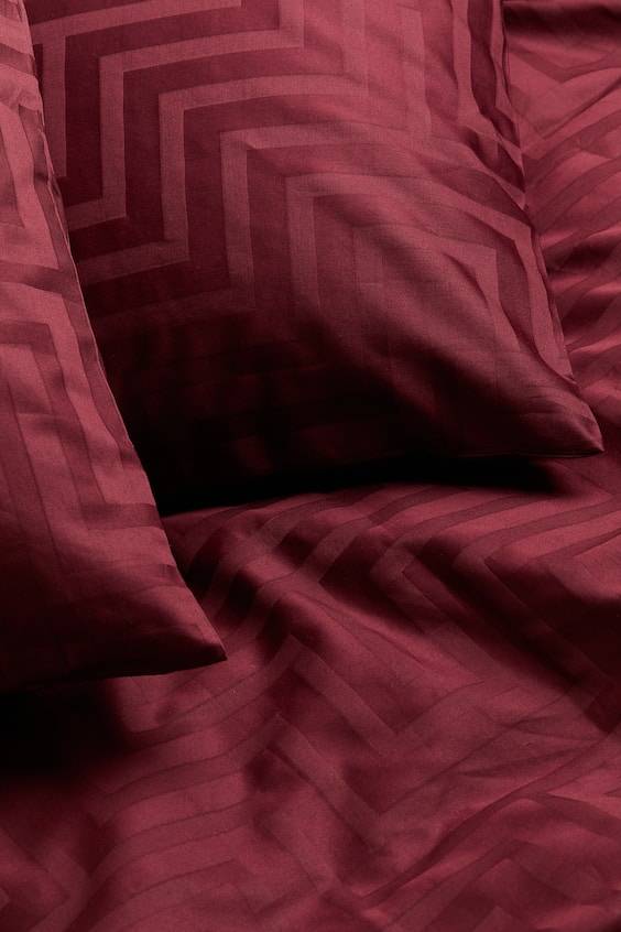 HM Baumwollsatin-Bettwäsche für Doppelbett Neueste Mode
