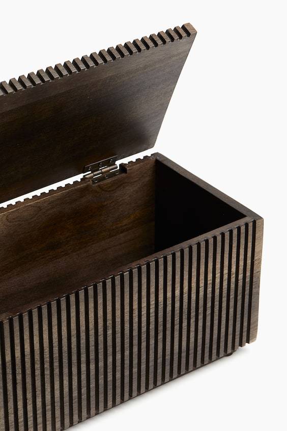 HM Aufbewahrungskasten aus Holz Super Rabatt