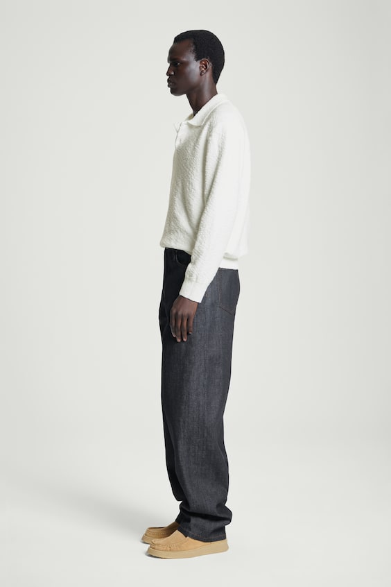 HM LANGÄRMLIGES BOUCLÉ-POLOSHIRT Online