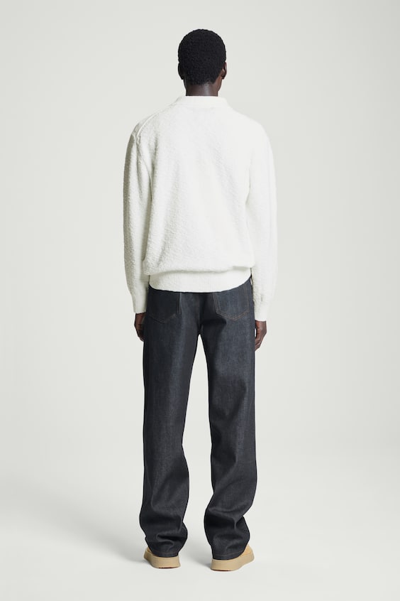 HM LANGÄRMLIGES BOUCLÉ-POLOSHIRT Online