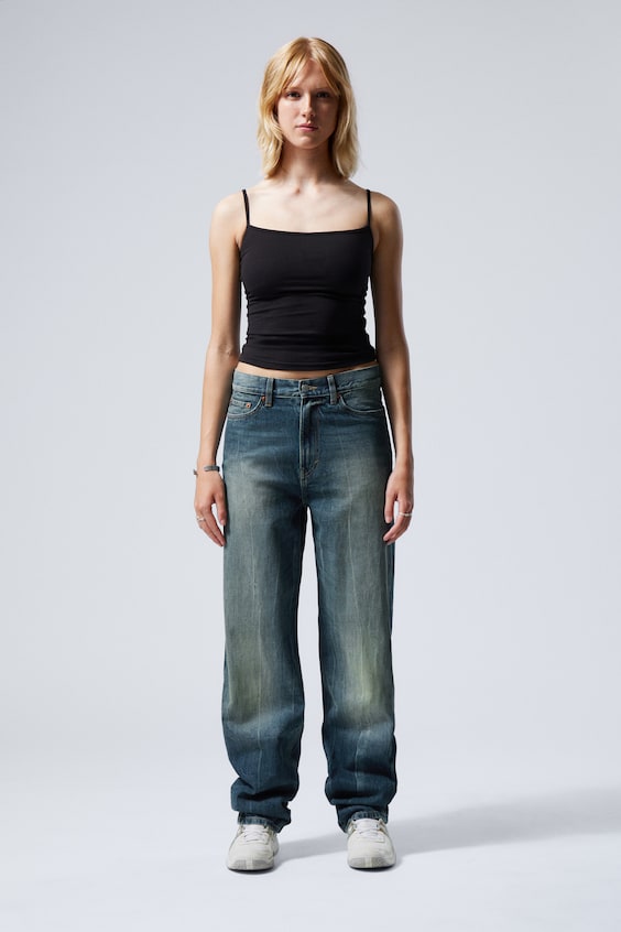 HM Locker geschnittene Jeans Galaxy Meist gekauft