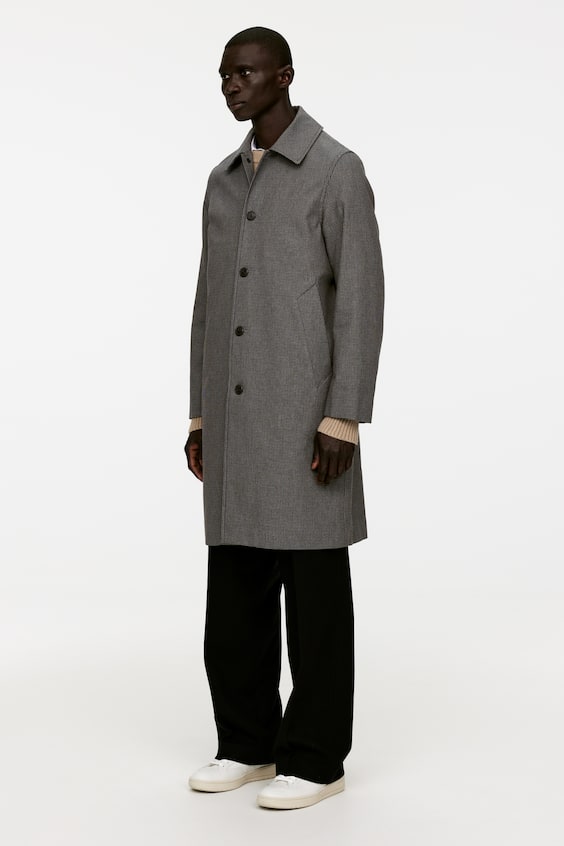 HM Karierter Car Coat Sonderangebot